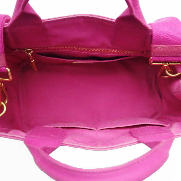Prada Canapa Canvas Bag Pink - Picture 2 of 7
